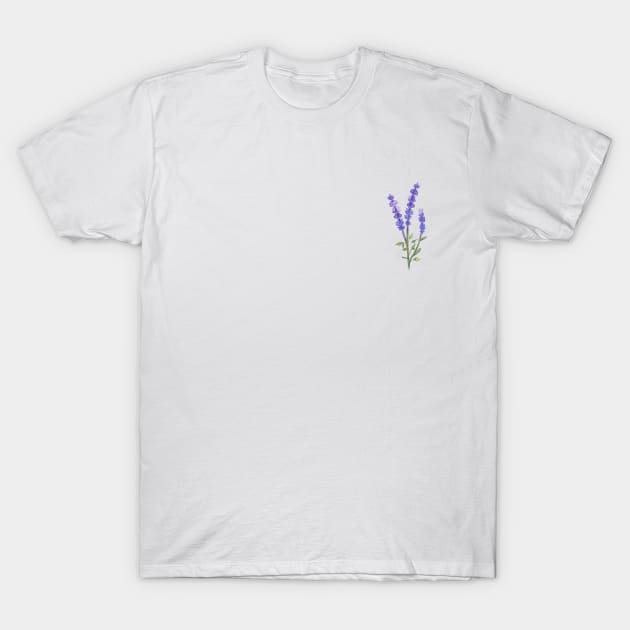 lavender T-Shirt by blauereiter